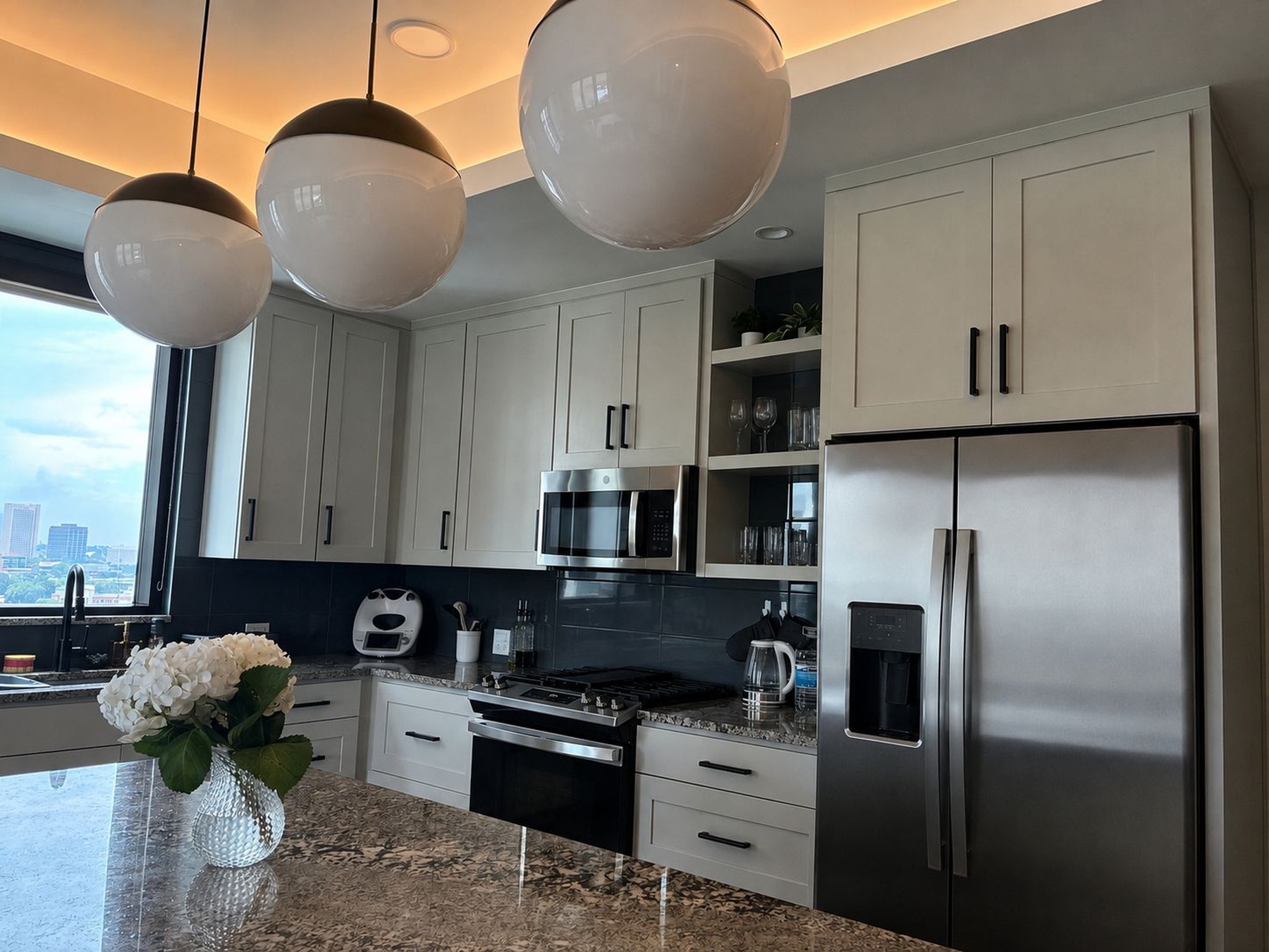 Spotless staged kitchen after PureGlow cleaning
